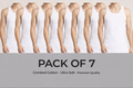 Pack of 7 Cotton Banyan Vests for Men & Boys – Premium Breathable Sleeveless Inner Wear