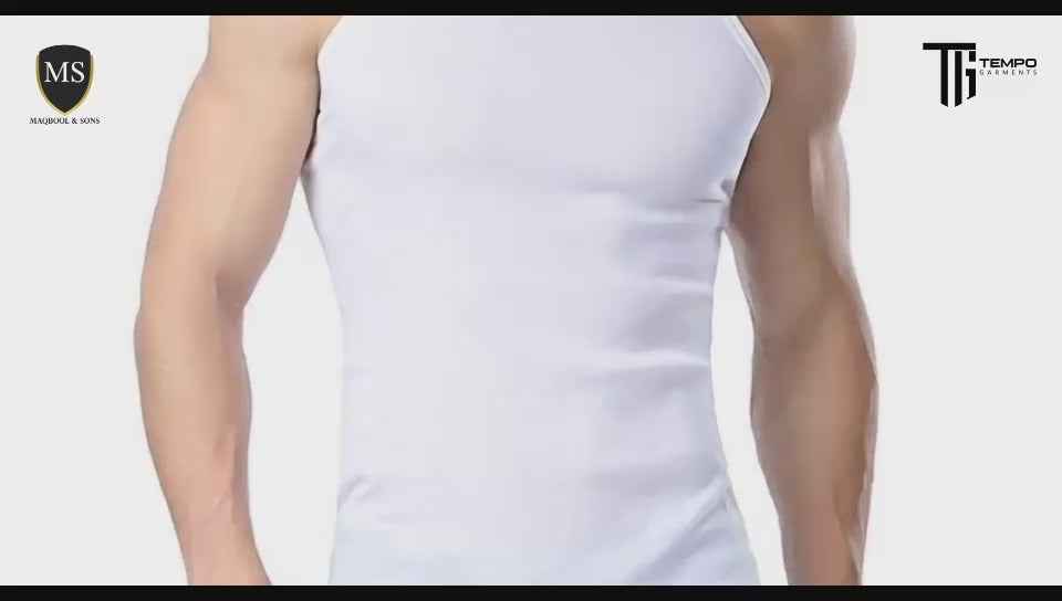 Premium White Sando Vest (Sleevesless Banyan)– Soft Cotton, Perfect Fit, Daily & All-Day Comfort. Pack of 12